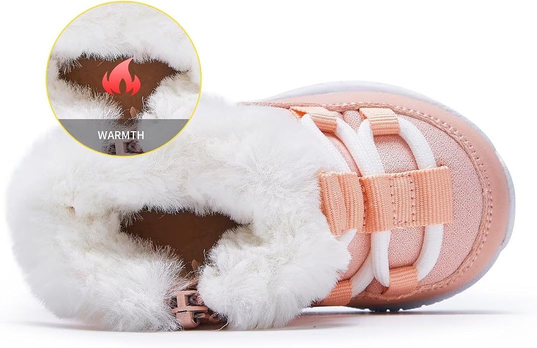 BMCiTYBM Girls Boys Snow Boots Warm Winter Fur Lined Baby Shoes - Image 4