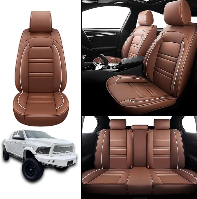 Seat Covers for Dodge ram 2500 2004-2011 | 5-Seats Leather Seat Covers - Image 2