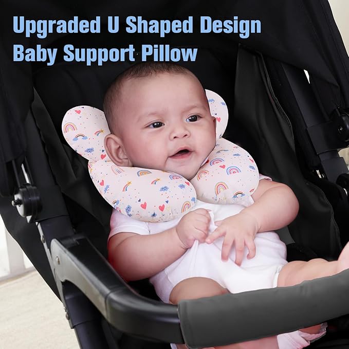 KAKIBLIN Baby Travel Pillow, Upgraded Baby Neck Pillows - Image 3