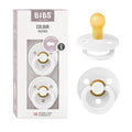 BIBS Pacifiers Colour Collection | Natural Rubber Baby Pacifier | Round Nipple by BIBS