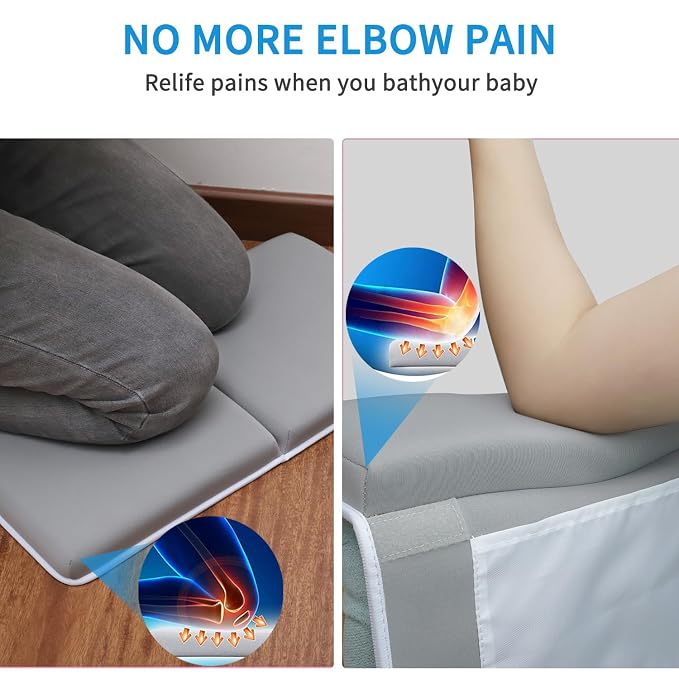 JJGoo Bath Kneeler with Elbow Rest Pad Set, 1.5 inch Kneeling Pad Mat - Image 3