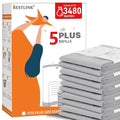 5 Pack Refills Compatible with DEKOR PLUS Diaper Pails | 20% Extra Length by Unknown