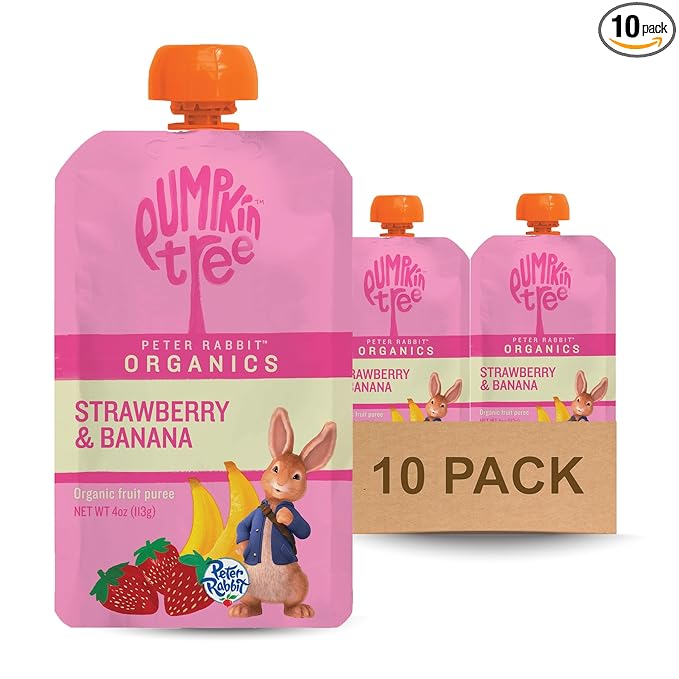 Pumpkin Tree Peter Rabbit Organics Strawberry and Banana Pure Fruit Snack by PumpkinTree