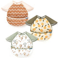 GRSSDER 3-pack Mess Proof Baby Feeding Bibs by BUYNOW