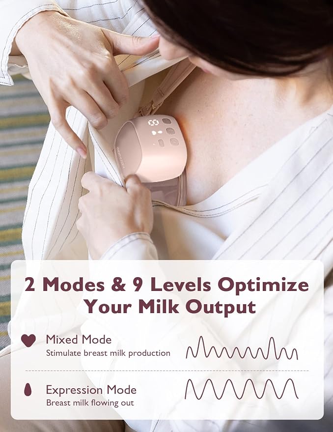 Momcozy S9 Pro Upgraded Wearable Breast Pump, Hands-Free Design - Image 4