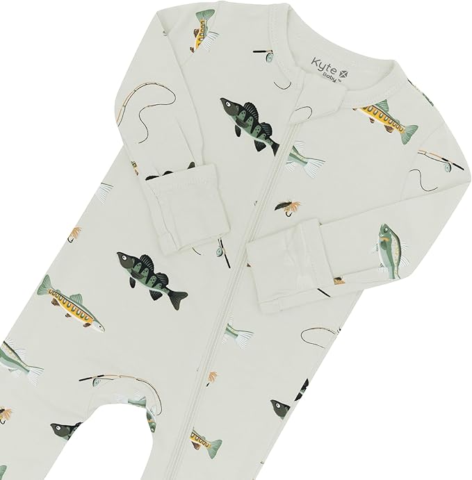 KYTE BABY Unisex Rayon Made From Bamboo Zippered Rompers 0-24 Months - Image 3