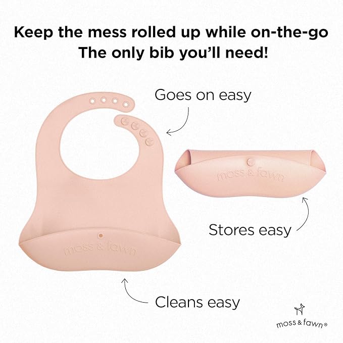 Moss and Fawn Gather & Roll Bib - Image 3