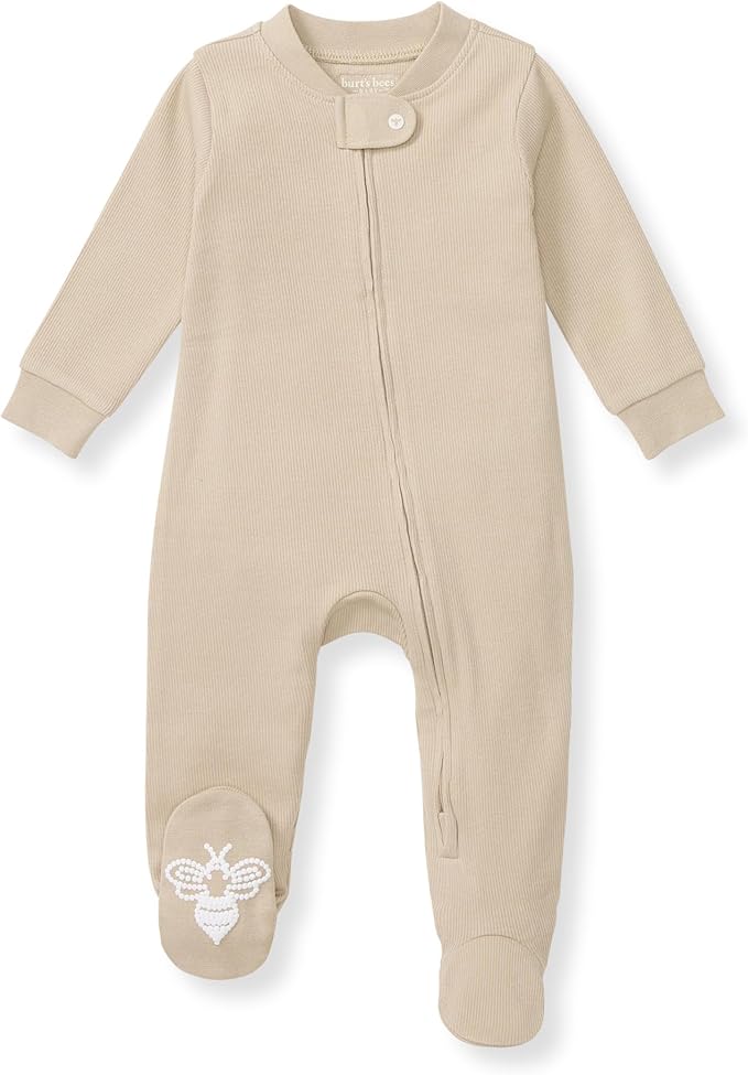 Burt’s Bees Baby Boys' One-Piece Sleep and Play 100% Organic Cotton PJs by BurtsBeesBaby