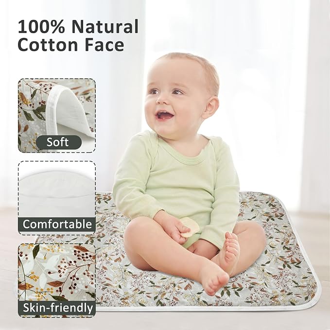 Baby Diaper Changing Pad, 21 5/8" x 31.5" Waterproof Changing Pad Liners - Image 2
