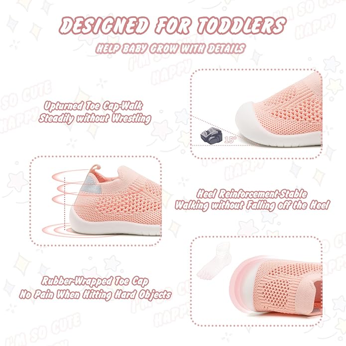 Baby Walking Shoes Toddler Girl Boy Soft Sole Breathable Cotton Canvas Shoes - Image 5