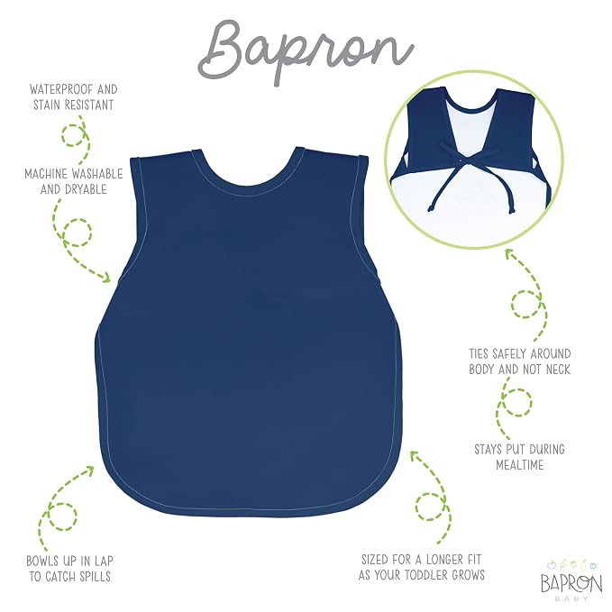 BapronBaby Minimalist Navy Blue Bapron - Image 2