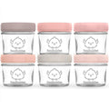 KeaBabies 6pk 4oz Glass Baby Food Containers by KeaBabies