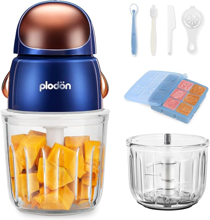 Baby Food Maker Mini Cute and Small Food Processor Puree Blender Grinder Chopper by Plodon