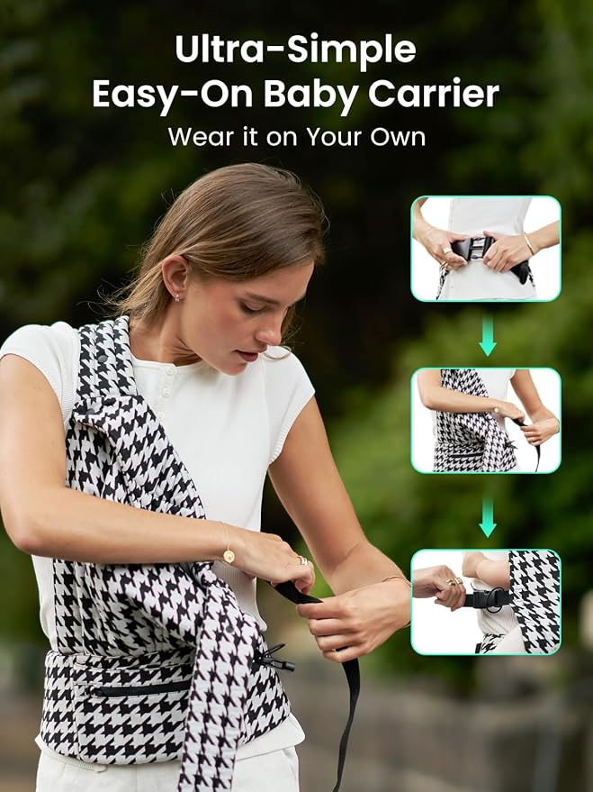 GROWNSY Baby Carrier Newborns to Toddlers, Ergonomic Baby Toddler Carrier - Image 7