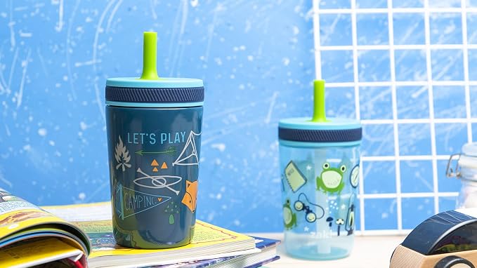 Zak Designs Campout and Camping Kelso Tumbler Set, Leak-Proof Screw-On Lid - Image 13