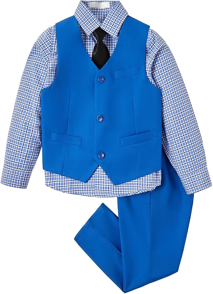 Boys Vest Set Formal Dress Suits Wedding Outfit Dresswear by Lycody