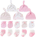 Newborn Baby Boy Girl Caps Mittens Socks Set Cotton Baby Essentials Accessories by MAMIMAKA