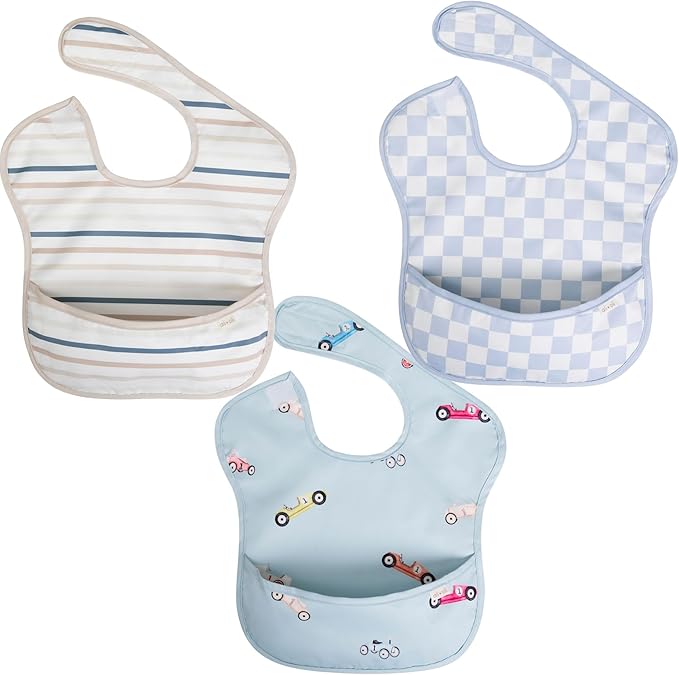 Ali+Oli Smock Bibs for Babies, BPA-Free Oeko-Tex Certified, Waterproof Baby by AliOli