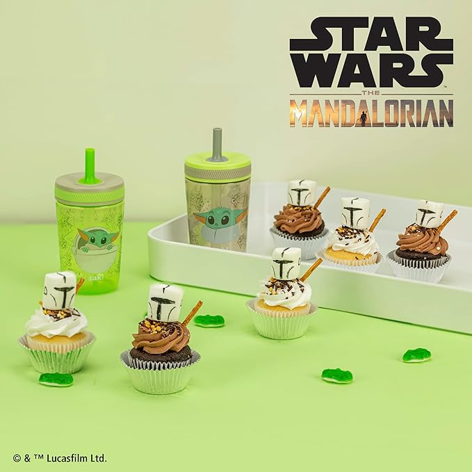 Zak Designs Star Wars The Mandalorian Kelso Toddler Cups - Image 3