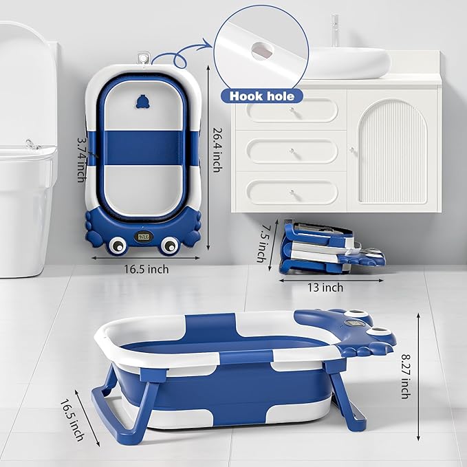 Collapsible Baby Bathtub for Newborns - Image 5