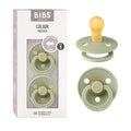 BIBS Pacifiers Colour Collection | Natural Rubber Baby Pacifier | Round Nipple by BIBS