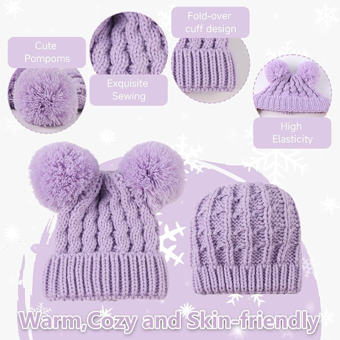 Yuoahcn Baby Girl Beanie Winter Baby Boy Hat - Image 4