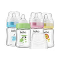 YOHKOH Glass Baby Bottles with Slow Flow Nipple, Newborn Anti-Colic Baby Bottles by Home