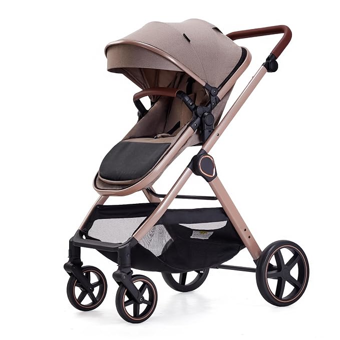 2 in 1 Baby Stroller, Newborn Infant Toddler Convertible Pram Stroller - Image 9