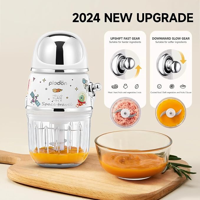 Baby Food Maker Mini Cute and Small Food Processor Puree Blender Grinder - Image 2