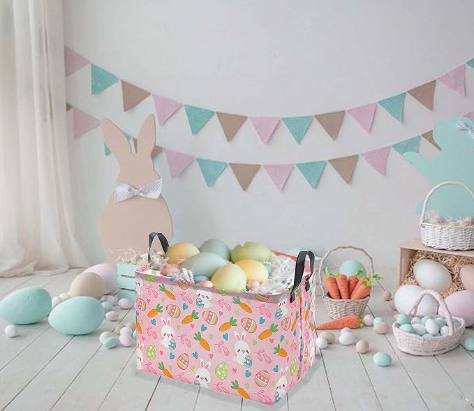 Easter Gift Eggs Storage Basket Kids Toys Storage Basket Organizer Box Clothes - Image 8