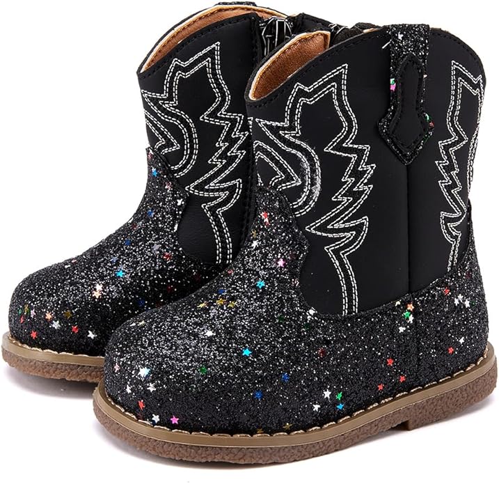 BMCiTYBM Baby Cowboy Cowgirl Boots Infant Western Shoes Boys Girls Round Toe by BMCiTYBM