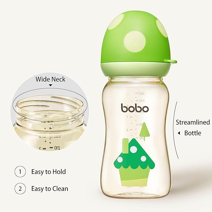 YOHKOH PPSU Baby Bottle Wide Neck, Newborn Anti-Colic Baby Bottle - Image 4