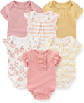 Fashion Baby Boy Girl Bodysuits 6-Pack Casual Cotton Soft Infants Outfit New by JELYLOVE