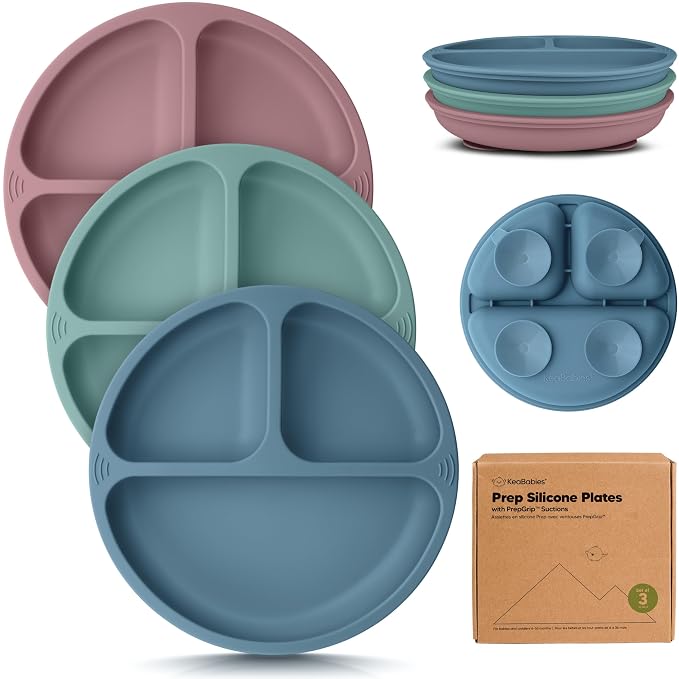KeaBabies Suction Plates for Baby, Toddler by KeaBabies