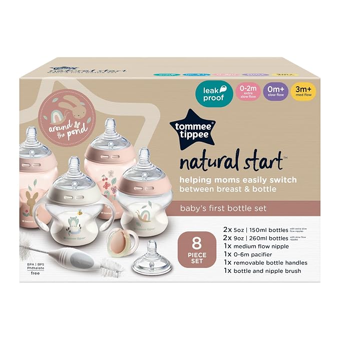 Tommee Tippee Natural Start 8 Piece BPA Free Bottle Set, Includes 2 x 5 oz & 2 - Image 10