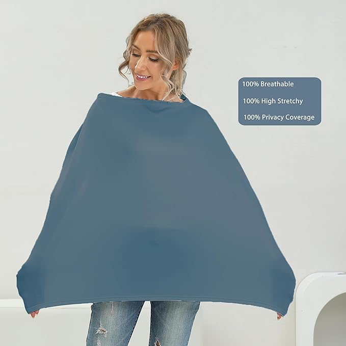 Breathable Car Seat Cover for Babies – Multi-Purpose Soft Rayon Nursing Cover - Image 3