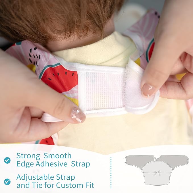 3 Pcs Long Sleeved Bib Set|Baby Waterproof Bibs - Image 6