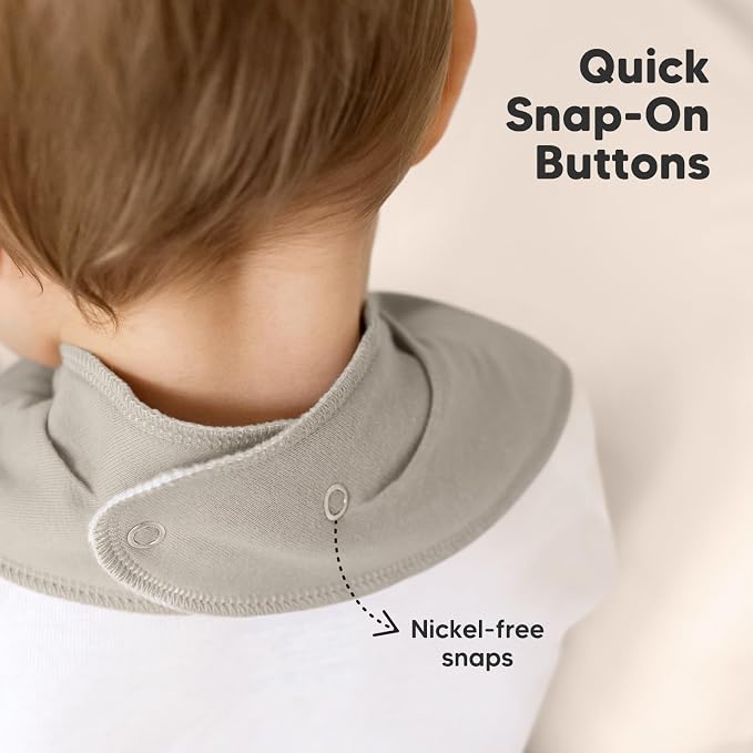 8-Pack Organic Baby Bandana Bibs - Image 8