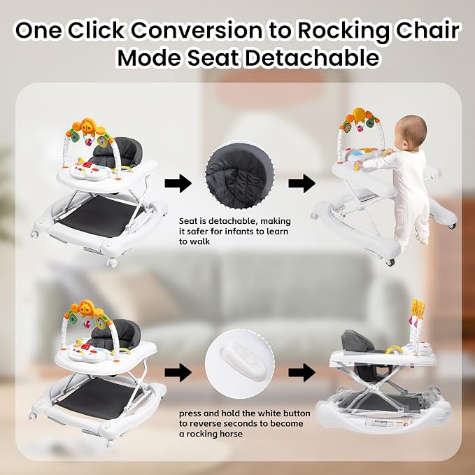 5-in-1 Baby Walker, Baby Walkers - Image 3