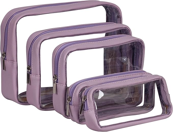 TSA Approved 5-Piece Diaper Bag Organizer Pouch Set Clear Waterproof TPU Kids by Remobia+Hicol