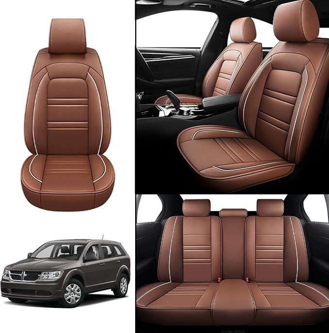 Seat Covers for Dodge Journey 2009-2020 | 5-Seats Leather Seat Covers - Image 2