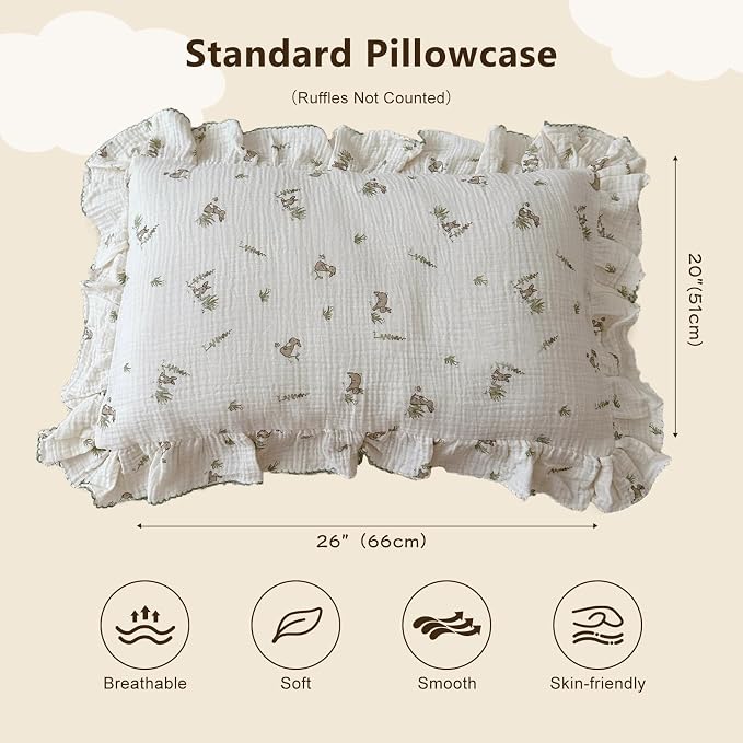 BuLuTu Muslin Toddler Pillowcase - Image 2