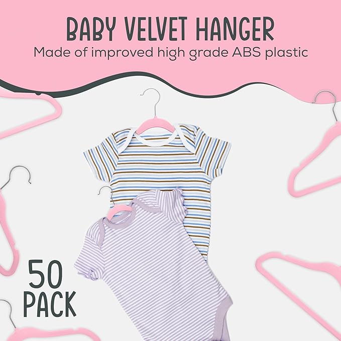 50 Premium Baby Velvet Hangers - Image 2