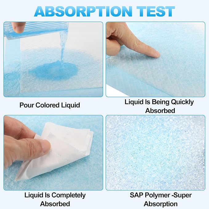 100 Pack Disposable Changing Pads, Waterproof Baby Disposable Underpads - Image 5