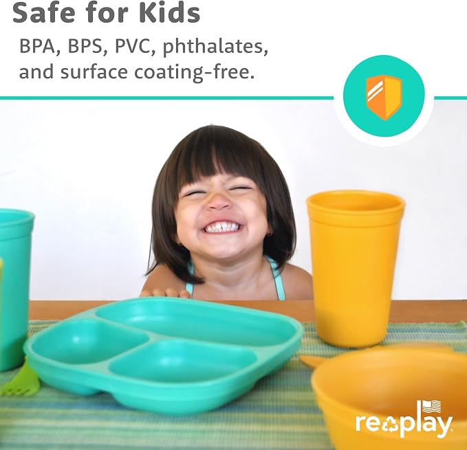 Re-Play Toddler Plates with Dividers - Image 4