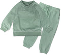 HonestBaby Baby 2-Piece Cozy Velour 100% Organic Cotton Sweatshirt and Jogger by HonestBaby