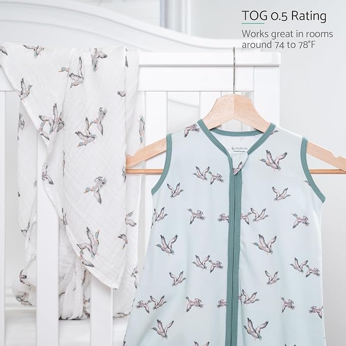 LollyBanks Baby Sleep Sack, 100% Cotton Wearable Blanket 2-Way Zipper Sleep - Image 4