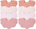 Baby Bibs Muslin Bibs 8 Pack for Drooling and Teething for Unisex Girls Boys by DOSMINE