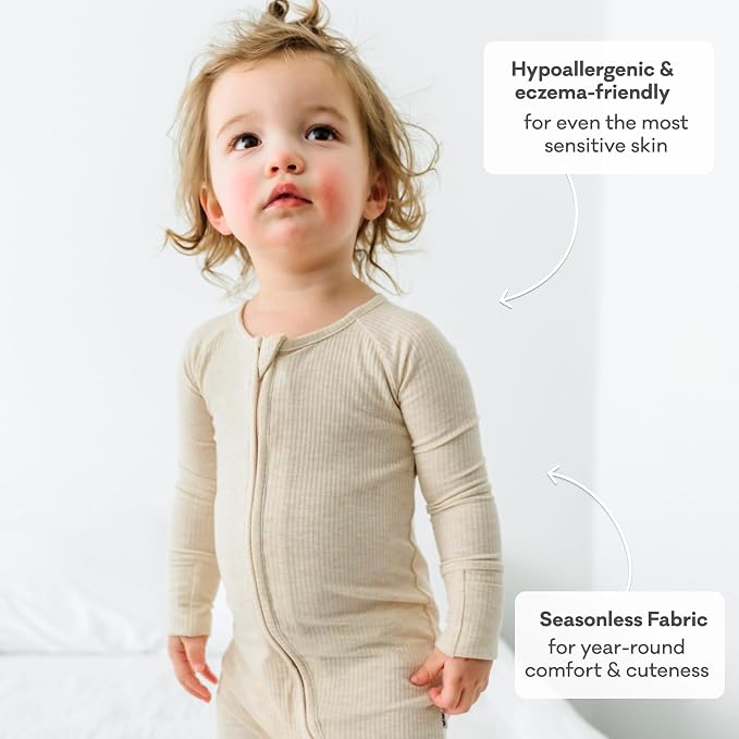 Little Sleepies Pajamas for Baby Boys & Girls, Viscose from Bamboo Baby Pajamas - Image 5