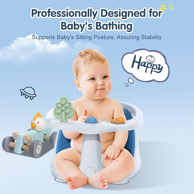 Baby Bath Seat for Babies 6 Months & Up, Non-Slip - Image 4